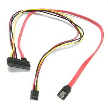 22p 7 + 15-пински кабл САТА за пренос података 7Pin САТА + 4Pin конектор ФДД флексибилни кабл за напајање