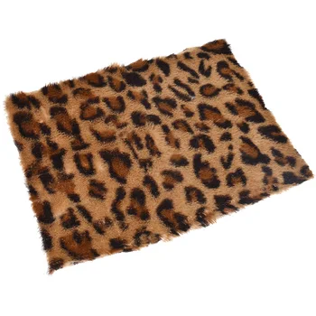 29*21 цм Винтажная леопарда тканина од вештачког крзна за ручни рад, торба за одећу, Прибор за косу, Материјали за постављање 