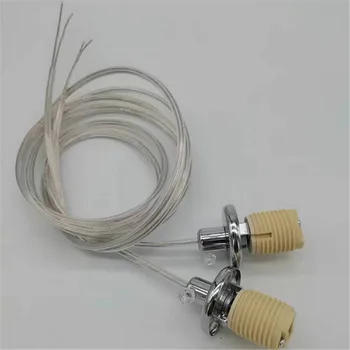 2ШТ Керамике носилац навоја за лампе Г9 Керамичких халогене лампе G-9 База шраф утичнице са каблом