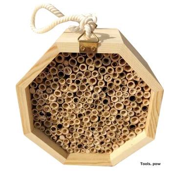 5,9-инчни Мала Кошница за станиште Пчела, Пчела Кућу од природних Бамбуса са Саћа, Савршено одговара за Опрашивање Пчеле у двориштима баште