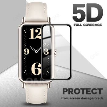 5Д Заштитна фолија за екран Хуавеи Watch Фит Мини нове Смарт сат Са Пуним Мека Заштитним премазом за Huawei Банд 6 Про (не стакло)