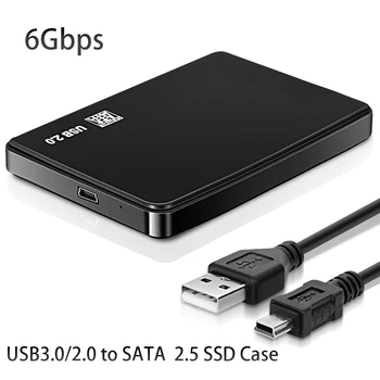 GUDGA Спољни 2,5 Корпус хард диск USB3.0 на SATA Хард Диск Кутија 5 Гб/с Адаптер За Лаптоп Стони преносни РАЧУНАР ХД Екстерни Хард Диск Кутија