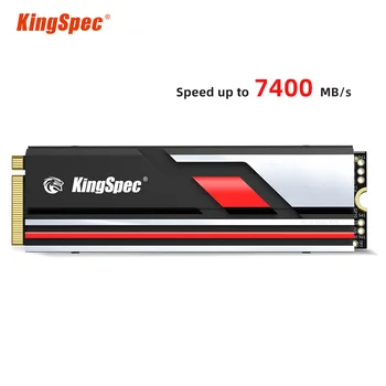 KingSpec ССД NVMe 4.0 М2 1ТБ 2TB 4т 512GB HDD М. 2 Пцие 4,бити 0к4 7400 Хард Диск Солид-стате дриве се NMVE Унутрашњи ССД за Друштвене ПС5