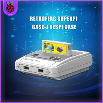 Retroflag SuperPi CASE-поклопац Ј NESPi за Распберри Пи 3Б/2Б Плус (3Б +/2B +)/3Б вентилатор за хлађење + радијатор + гамепад