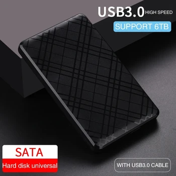 T43 Case Хд Externo УСБ 3.0 За 2,5-Инчни хард диск SATA2 3, Мобилни хард диска Са Подршком Кабла, Брзи Корпус хард диск са Капацитетом од 6 ТБ