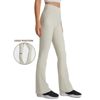 Јесен-зима нове слинки панталоне за јогу микро ла са високим садње, модеран свакодневне спортске панталоне телесног боје