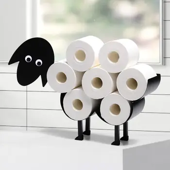 Декоративни држач за тоалет папир са овцама, Опрема за купатила, Складиштење ткива, Држач за тоалет ролне, Прибор за купатила, складиштење гвожђа папира