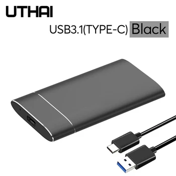 Кућиште хард диск UTHAI T37 MSATA на USB3.0, адаптер од легуре алуминијума Мини-SATA SSD на USB3.1, кућиште хард диск Тип-Ц за 1,8-инчни кутије Sata3