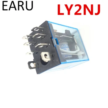 Опште Намене LY2NJ HH62P HHC68A-2Z Е-Микроэлектромагнитное Релеја Лед Лампа 10А 8 Контаката Калем DPDT ДЦ12В 24В AC110V 220В