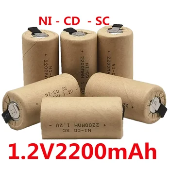 СЦ 1,2 V 2200mah Nicd Batterien Unter C Ni-Cd Akku Batteria Für Elektroschrauber Bohrer Повер Тоолс