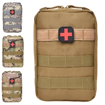 Торба за комплет прве помоћи за опстанак у кампу, тактичка Војна медицинска поясная торба, Хитни планинарење на отвореном, торба од тканине Оксфорд Molle