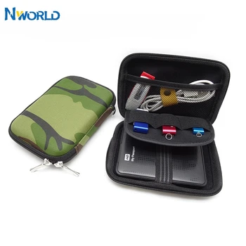 Торбица за Ношење Nworld Случај за 2,5-инчни Банке Хране Војне Зелене Боје УСБ External ВД сеагате HDD Hard Disk Drive Protect Bag Case
