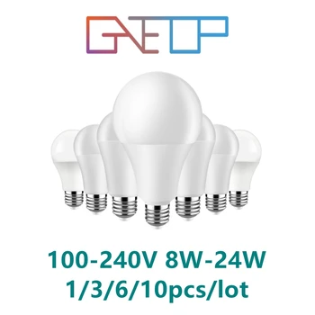 Фабрика директна лед лампа пуног напона AC120V AC230V 8W-24W Е27 B22 са високим люменом без треперења 3000 К/4000 K/6000 К топлог беле светлости