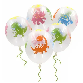 10 ком./партија, балони за журке са диносауруса, транспарентни боце, 12-инчни латекс балон за децу, поклон за рођендан, декор за журке поводом Дана рођења
