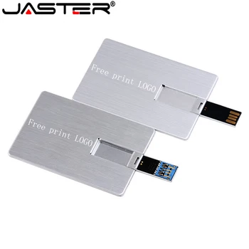 JASTER УСБ Флеш меморија 4 ГБ или 16 МБ 32 ГБ 64 ГБ Метални карта-Фласхцард Пословни Поклон-Фласхцард Кредитна пен Дриве (5 ком. са прилагођеним ЛОГО)