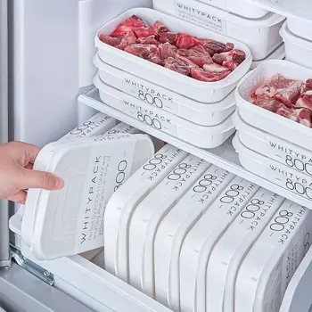 Јапански кутија за паковање смрзнутог меса, хране фрижидер за чување Воћа и поврћа, Подељена кутија за кување јела