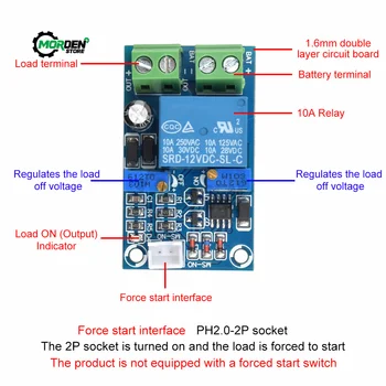 Батерије icq преусмеравање модул 12 Батерија Ниског напона Искључује Аутоматско укључивање Модул заштиту од опоравка напајање
