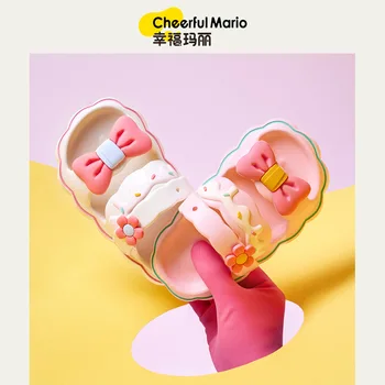 Весео Марио/ дечије сандале; ципеле принцеза на нескользящей меком солед ципеле за девојчице; дечје папуче; Велепродаја; Улица плажи