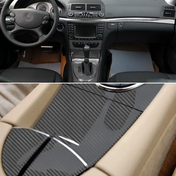 За Mercedes E Class W211 2003-2008, интерна централна контролна табла, квака, налепнице од угљеничних влакана, прибор за стајлинг и аутомобила