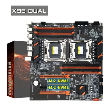 Матична плоча X99 са дуплим процесор М. 2 LGA 2011 В3 E-АТКС USB3.0 SATA3 8 DIMM DDR4 Подржава слот за процесор Ксеон 2011-3