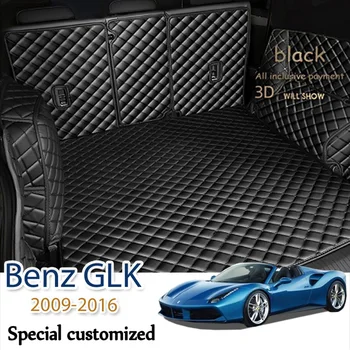 Направљене по наруџбини кожне подлоге за врата пртљажника аутомобила Mercedes-Benz GLK 2009-2016, ентеријер ауто Прибор Стил коже