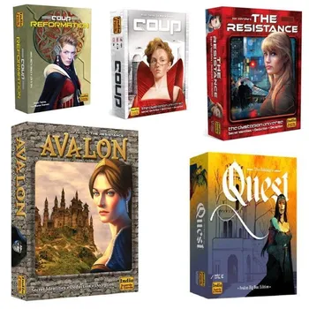 Нова игра на табли Resistance Avalon Family Интерактивна потпуности енглески одбор игра картица, дечије едукативне играчке