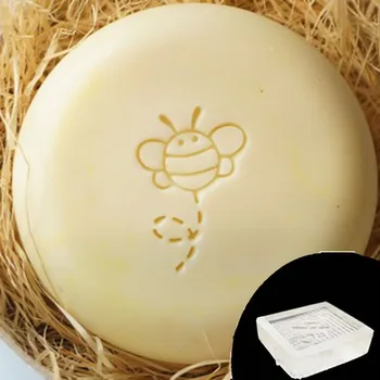 Слатка Пчела са сликом Медоносной Пчеле, образац за сапуна, поглавље, природна штампа ручно, 3 цм, акрил мини-печат за сапуна 
