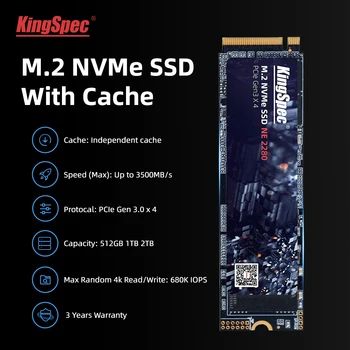 Солид стате дриве KingSpec 1 ТБ 2 ТБ М2 кеш М. 2 Пцие NVME 512 МБ Унутрашњи Хард диск за лаптоп са Dram за ПС5