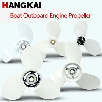 Четворотактни/ двухтактный пропелер виси мотора Hangkai капацитетом од 3,5-40 л. с. Мотор, неколико модела чамаца са пропеллерами од легуре, прибор за вешање мотора